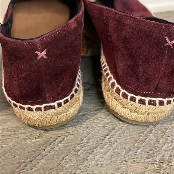 Rag & Bone Edie Espadrille Merlot Red Size EU 39 US 9 - Picture 5 of 8